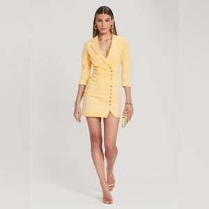 Retrofete Yellow Mini Dress